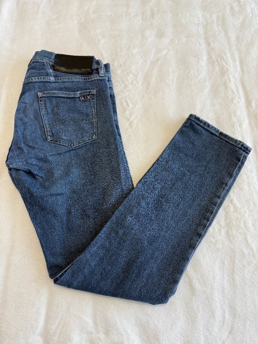 Armani Exchange A|X Straight Leg Jeans Men's 30R Medium Wash Stretch Denim